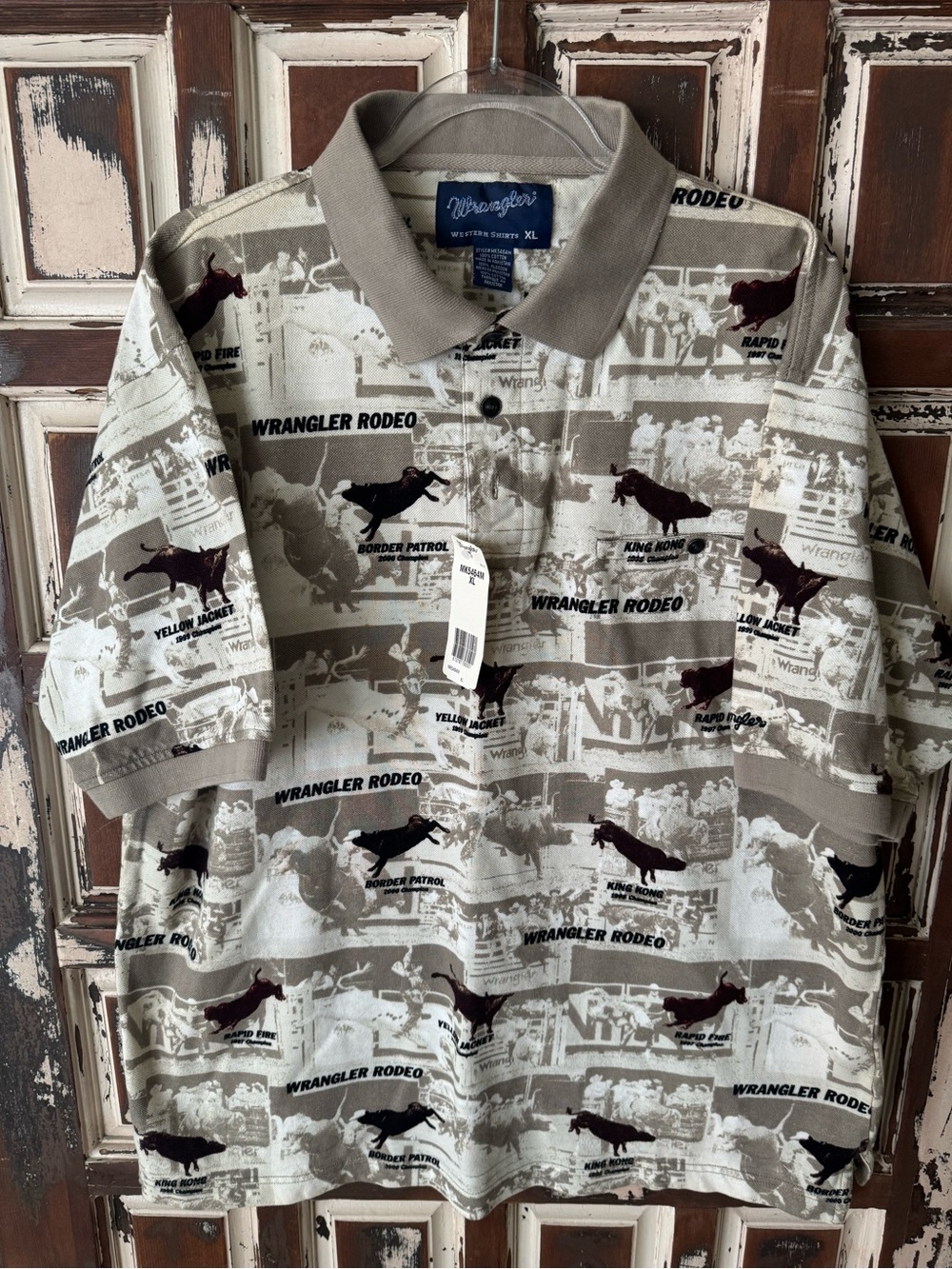 NWT Vintage Wrangler Rodeo Polo Shirt - XL